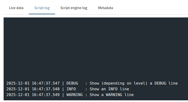 Logging - Developer Portal